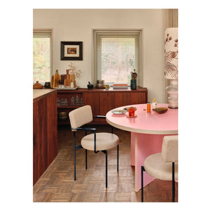 HKliving - Mesa de comedor redonda | Rosa