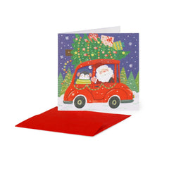 Legami - Mini Tarjeta de Navidad - Santa Car