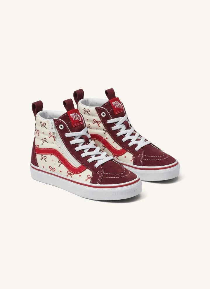 Vans - Zapatillas de caña alta SK8-Hi Reissue Burdeos con cremallera