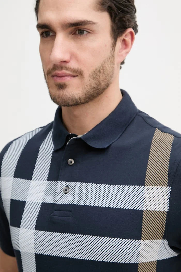 Camiseta de algodón con cuello Barbour Blaine