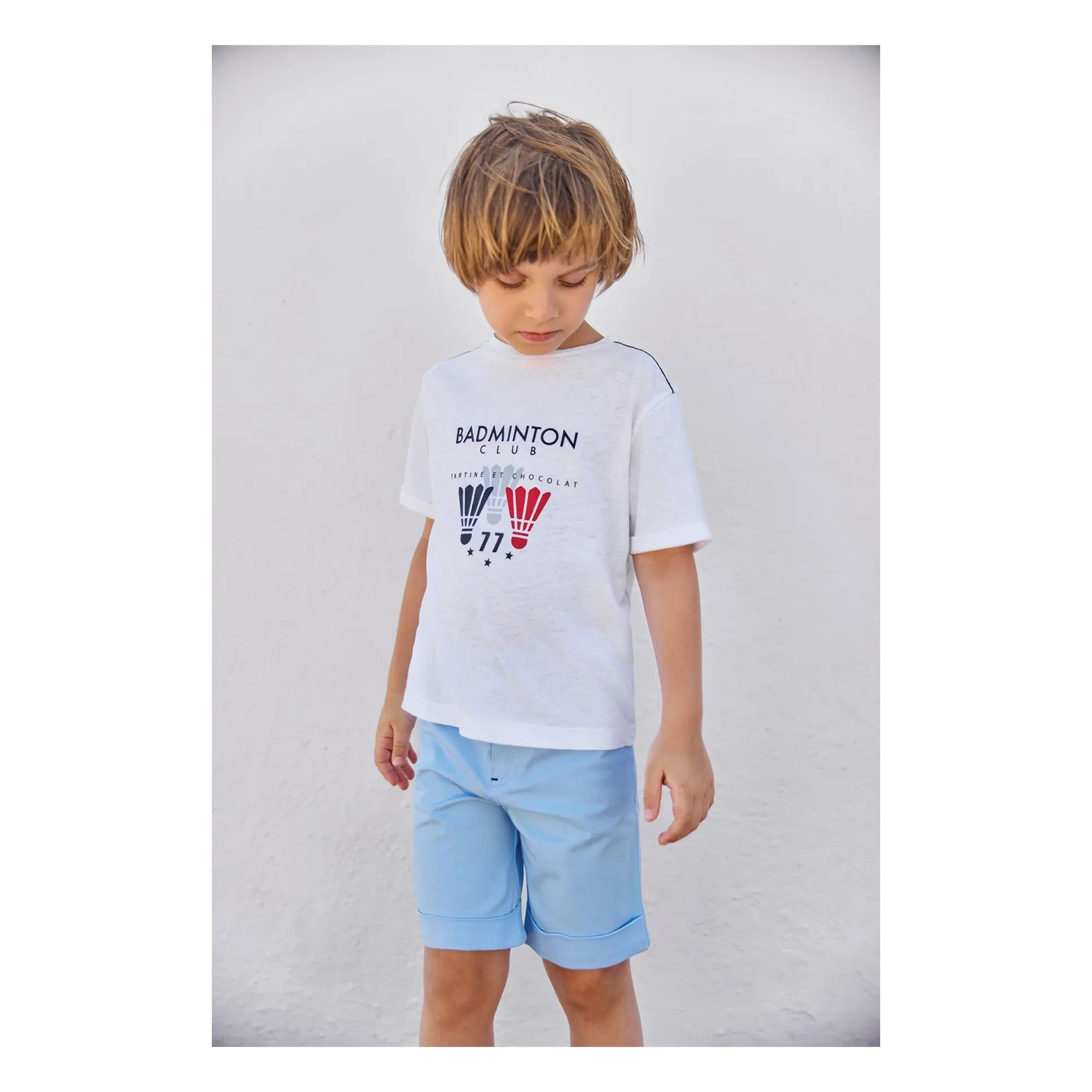 Tartine et Chocolat - Camiseta Club Bádminton | Blanco
