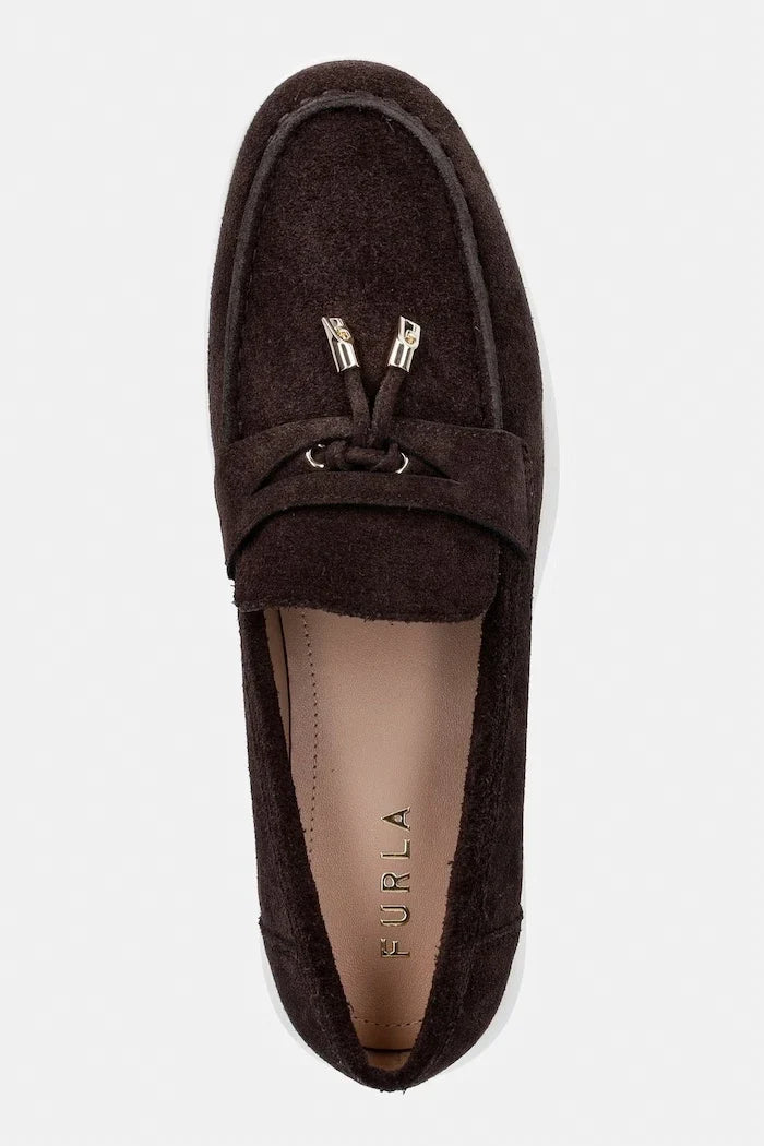 Mocasines Goccia de ante para mujer Furla