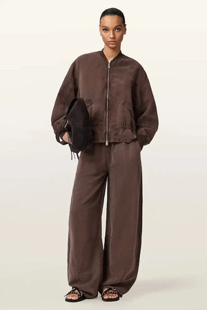 Pantalón JETT de pernera ancha de mezcla de lino para mujer AllSaints