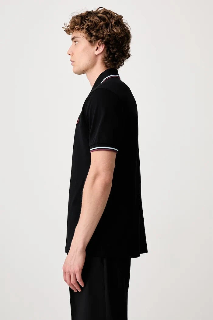 Camiseta de hombre de algodón con cuello Fred Perry
