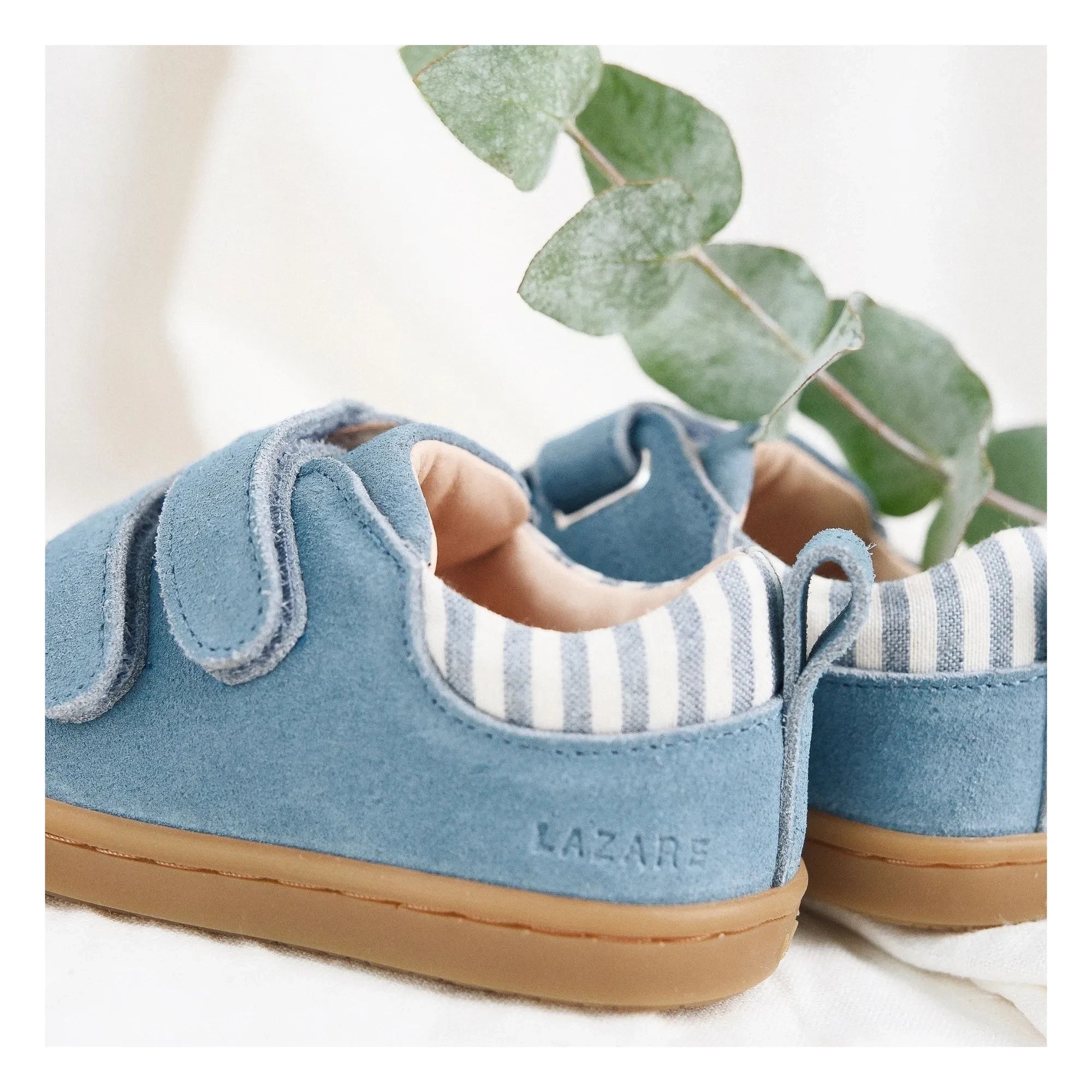 Zapatillas rayadas de gamuza Lazare - Mahaut | Azul denim