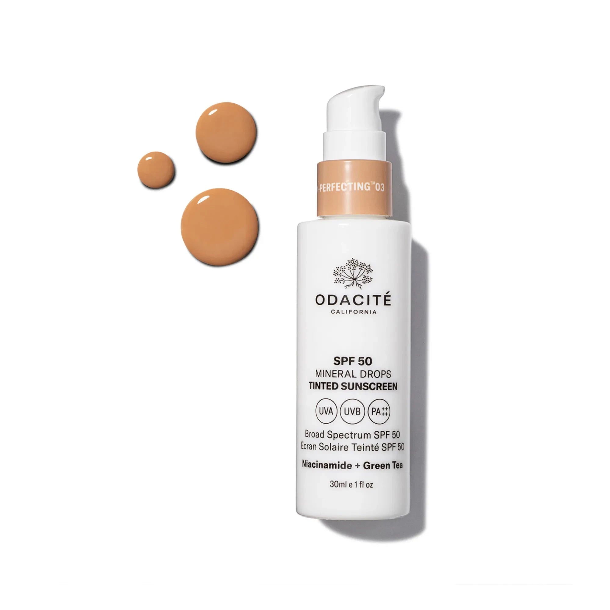 Odacité - Protector solar mineral con color en gotas SPF 50 Flex-Perfecting™ - 30 ml | 03