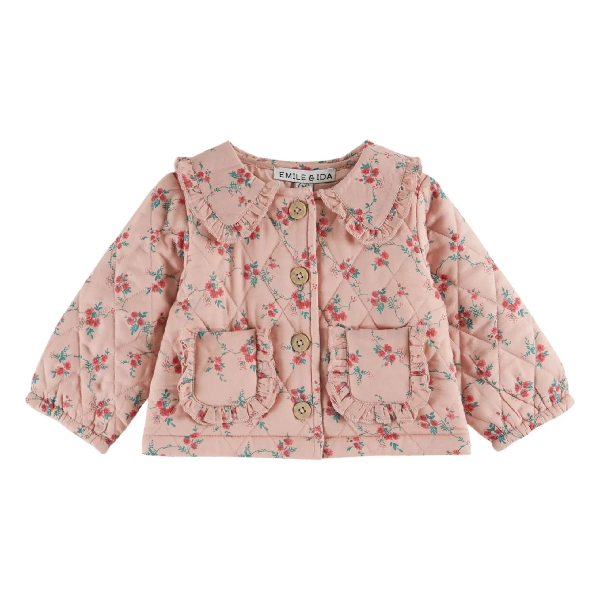 Emile et Ida - Chaqueta guateada con estampado floral | Rosa