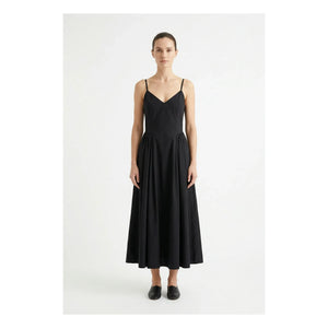 Xirena - Vestido Bardot de algodón | Negro