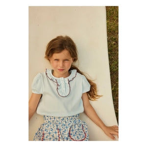 Hola, Simone: Shorts color tierra Dalhia | Blanco