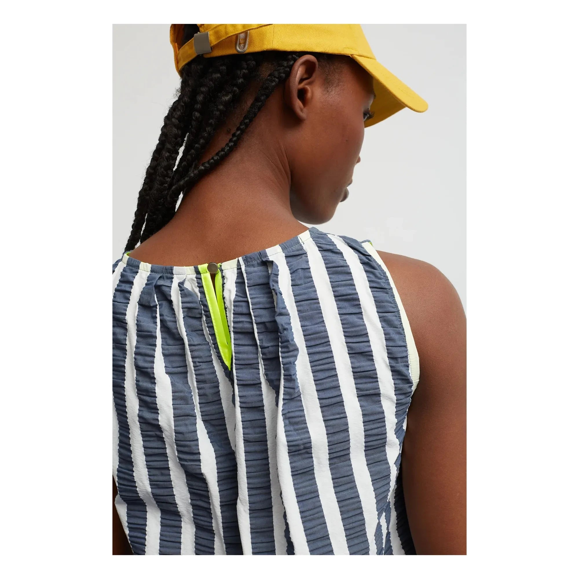 Dr Bloom - Blusa de rayas Fresco | Azul marino