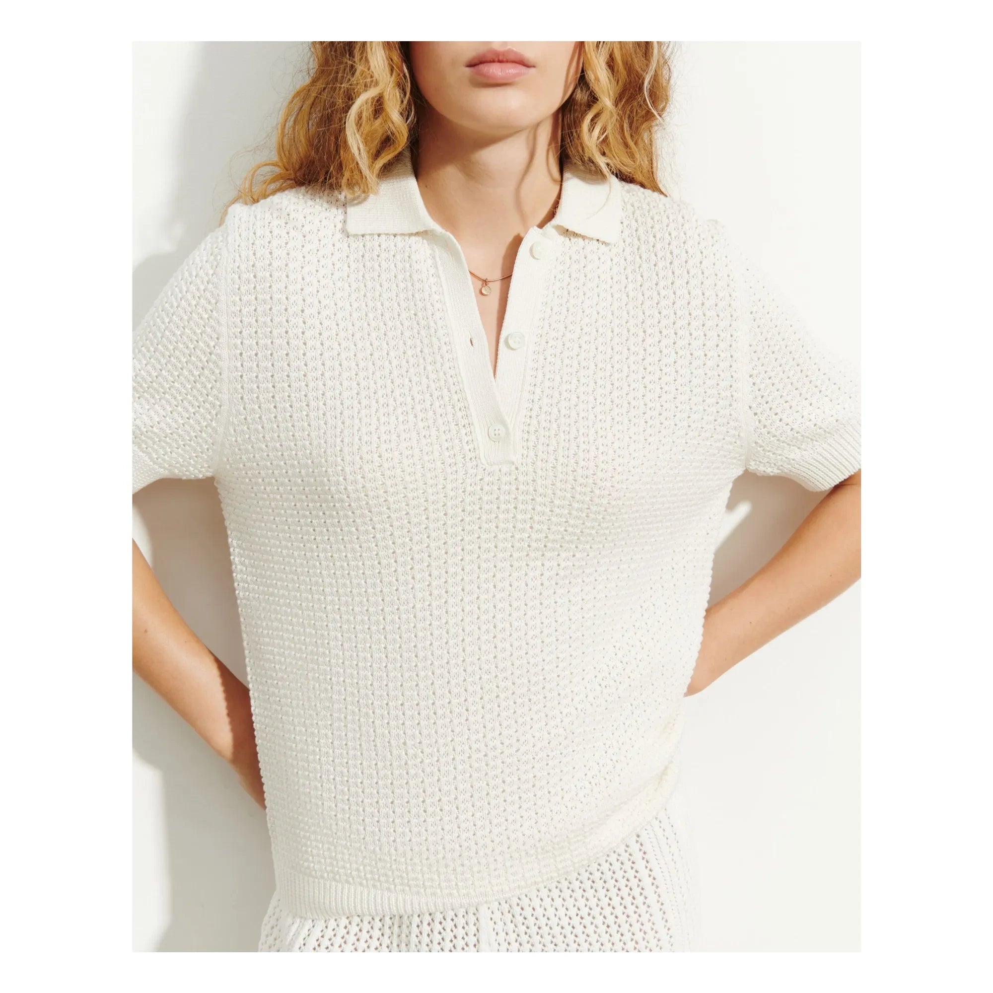 Bompard - Polo Pointelle de Nido de Abeja | Natural