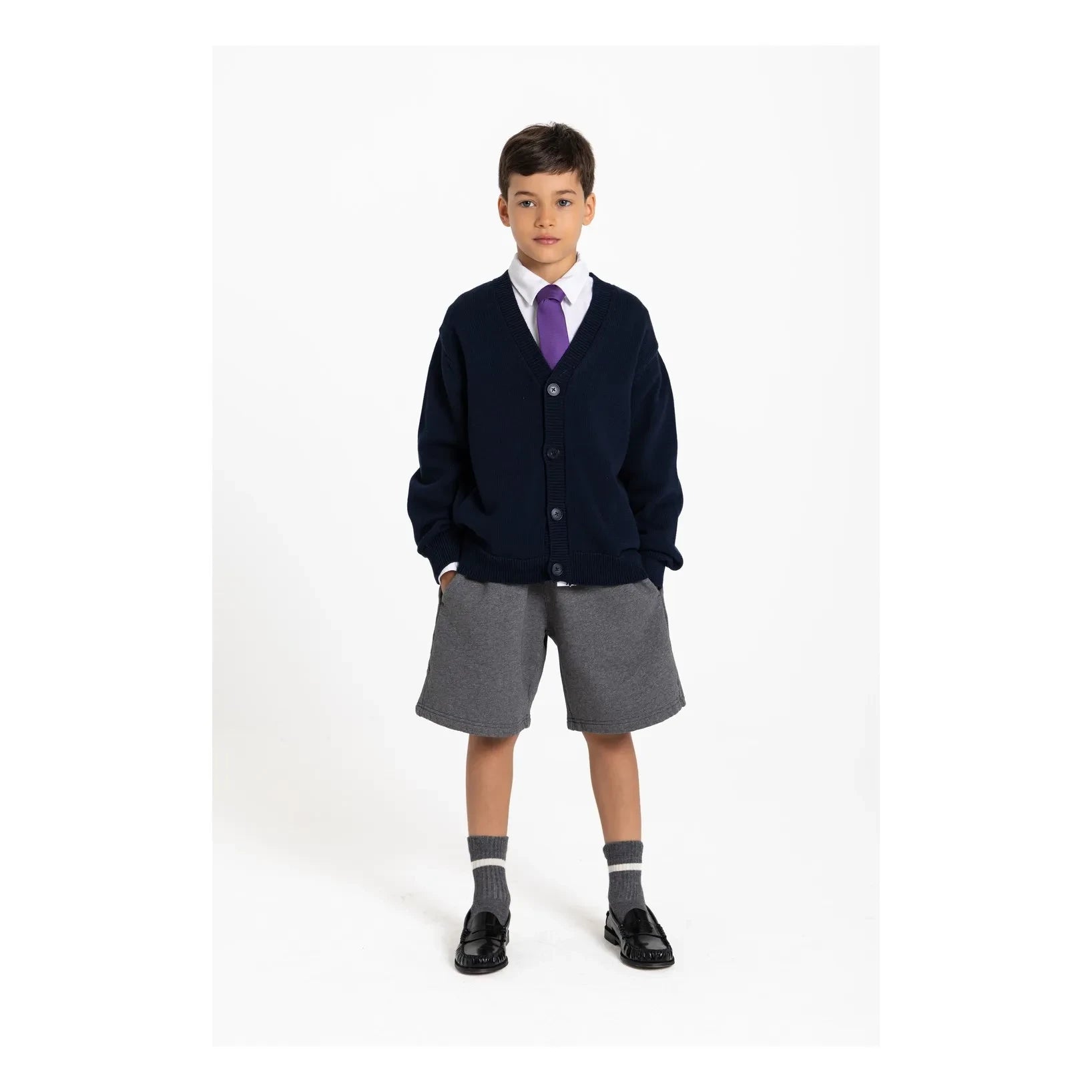 Smallable Kid - Webtminster Organik Pamuk Şort | Heather grey