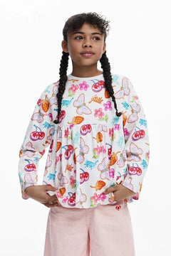 Blusa de manga larga para niña Desigual