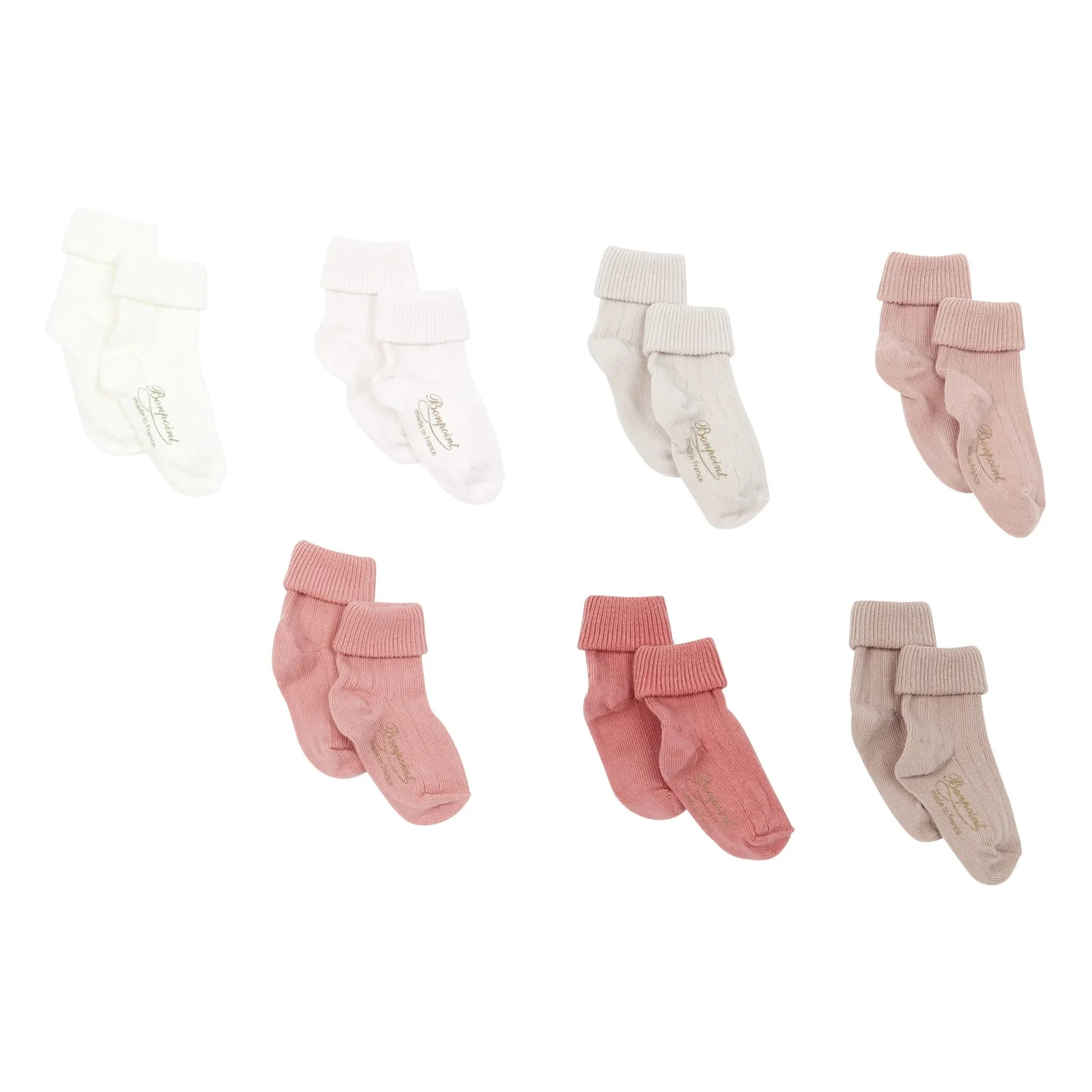 Bonpoint - Set de 7 Calcetines | Rosa