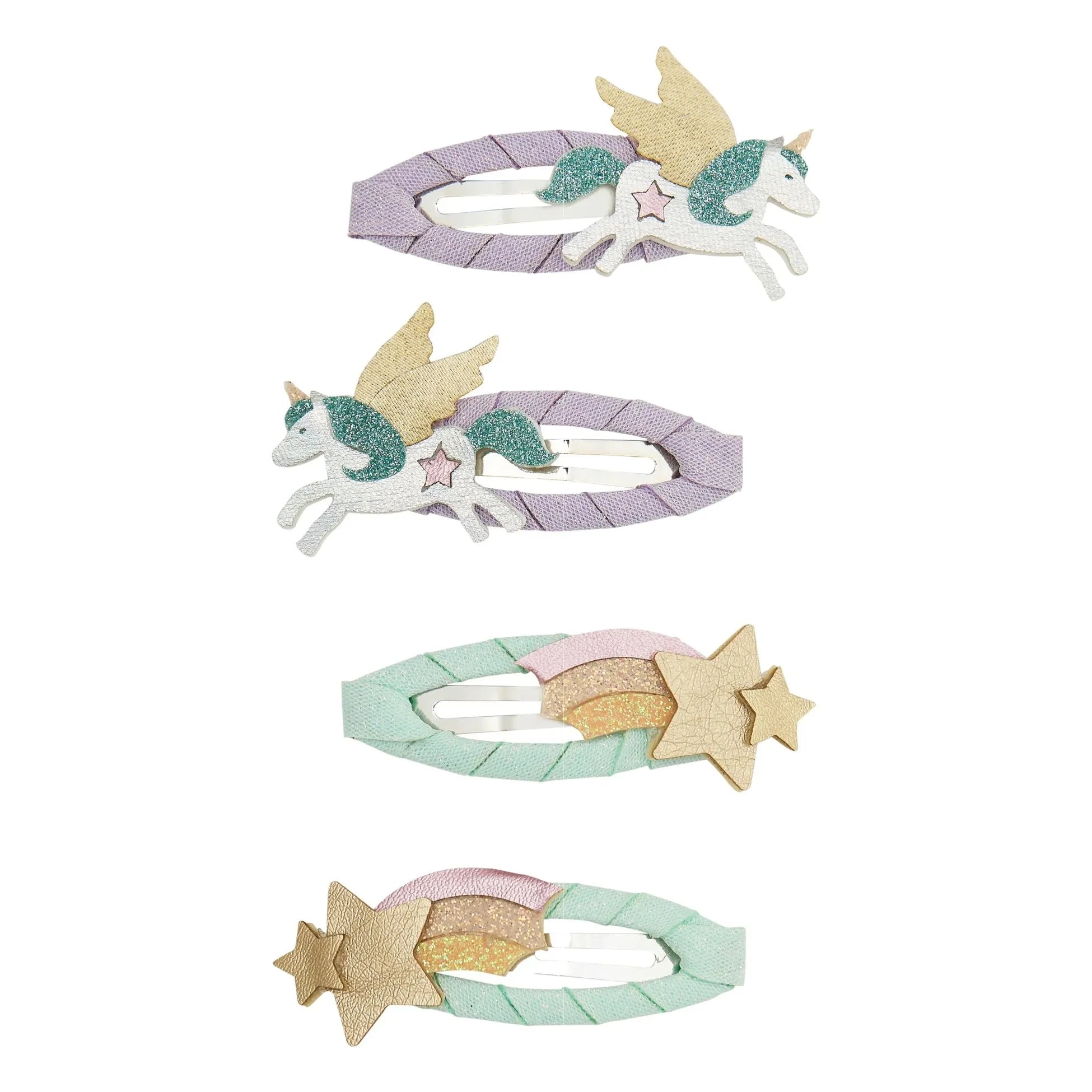 Mimi & Lula - Set de 4 Pasadores de Unicornio | Lila