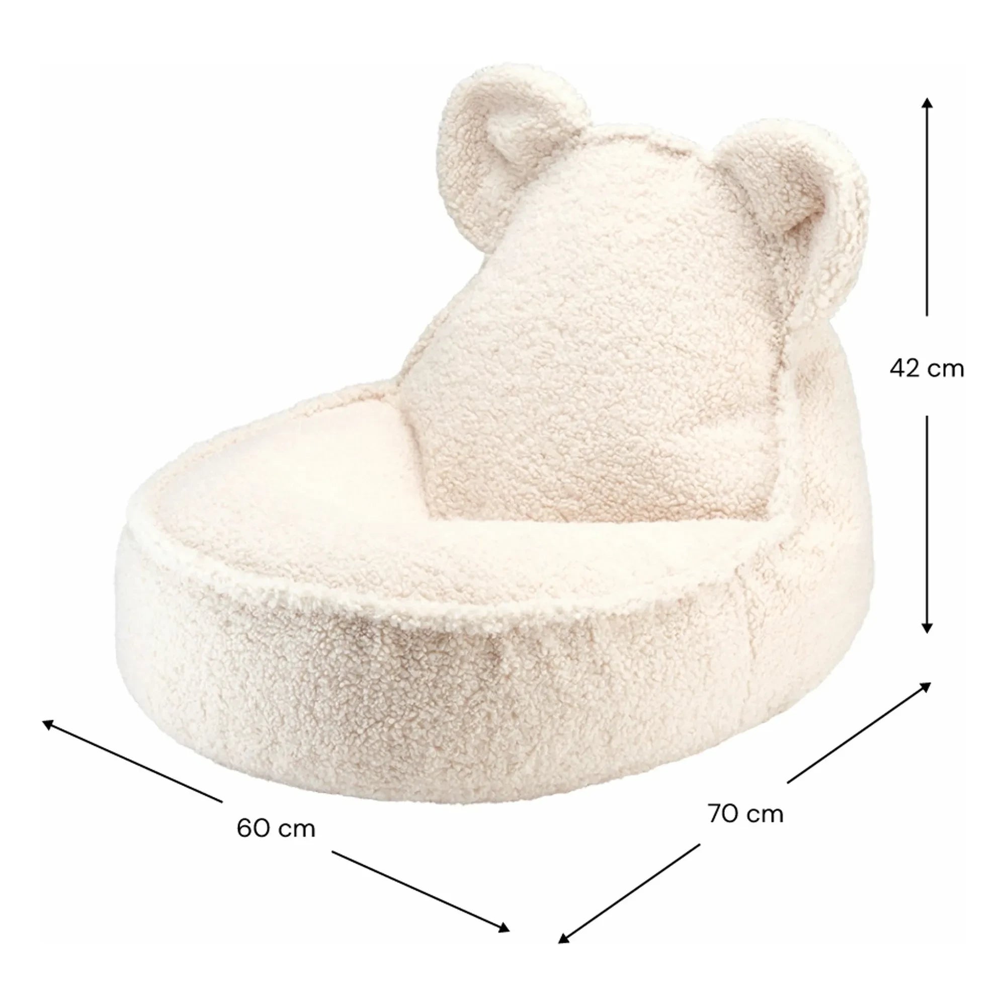 Wigiwama - Sillón Oso de Peluche | Crudo