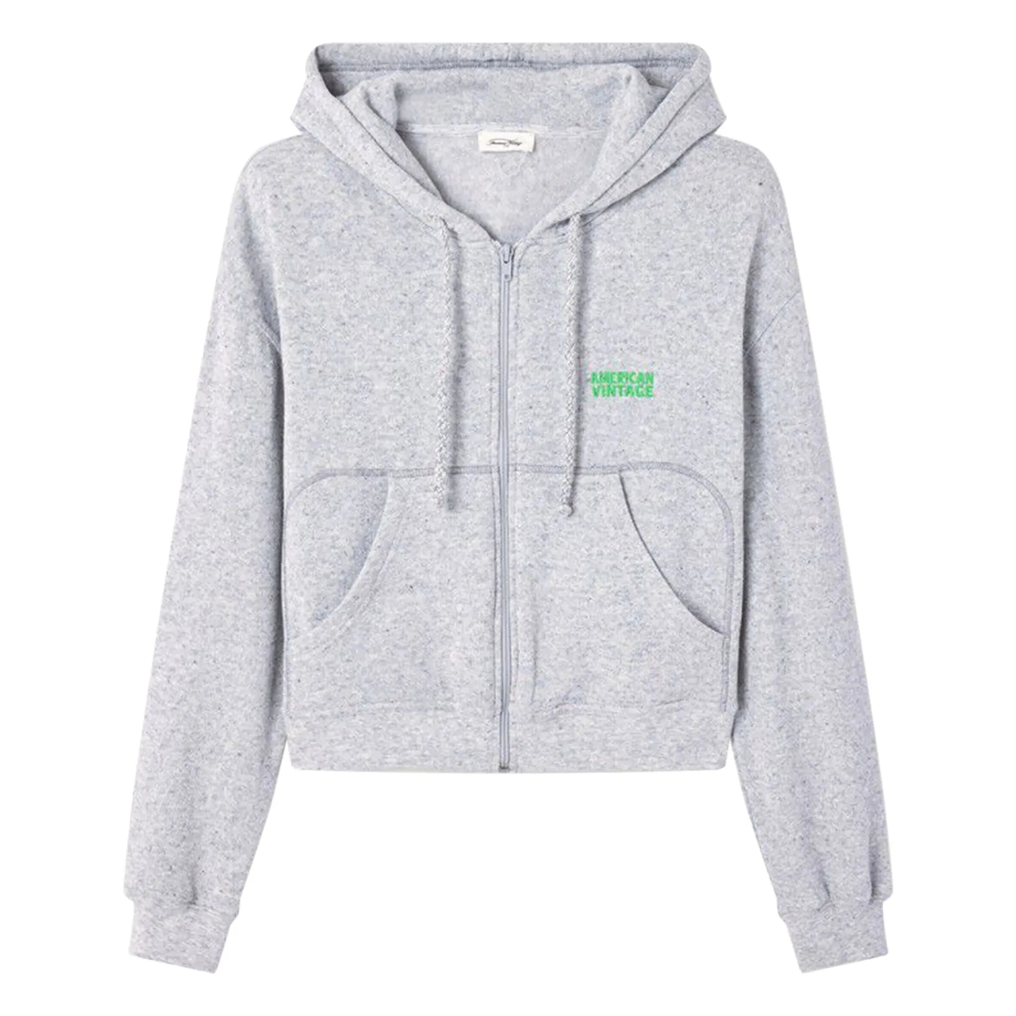 American Vintage - Sudadera Evona con cremallera | Gris claro