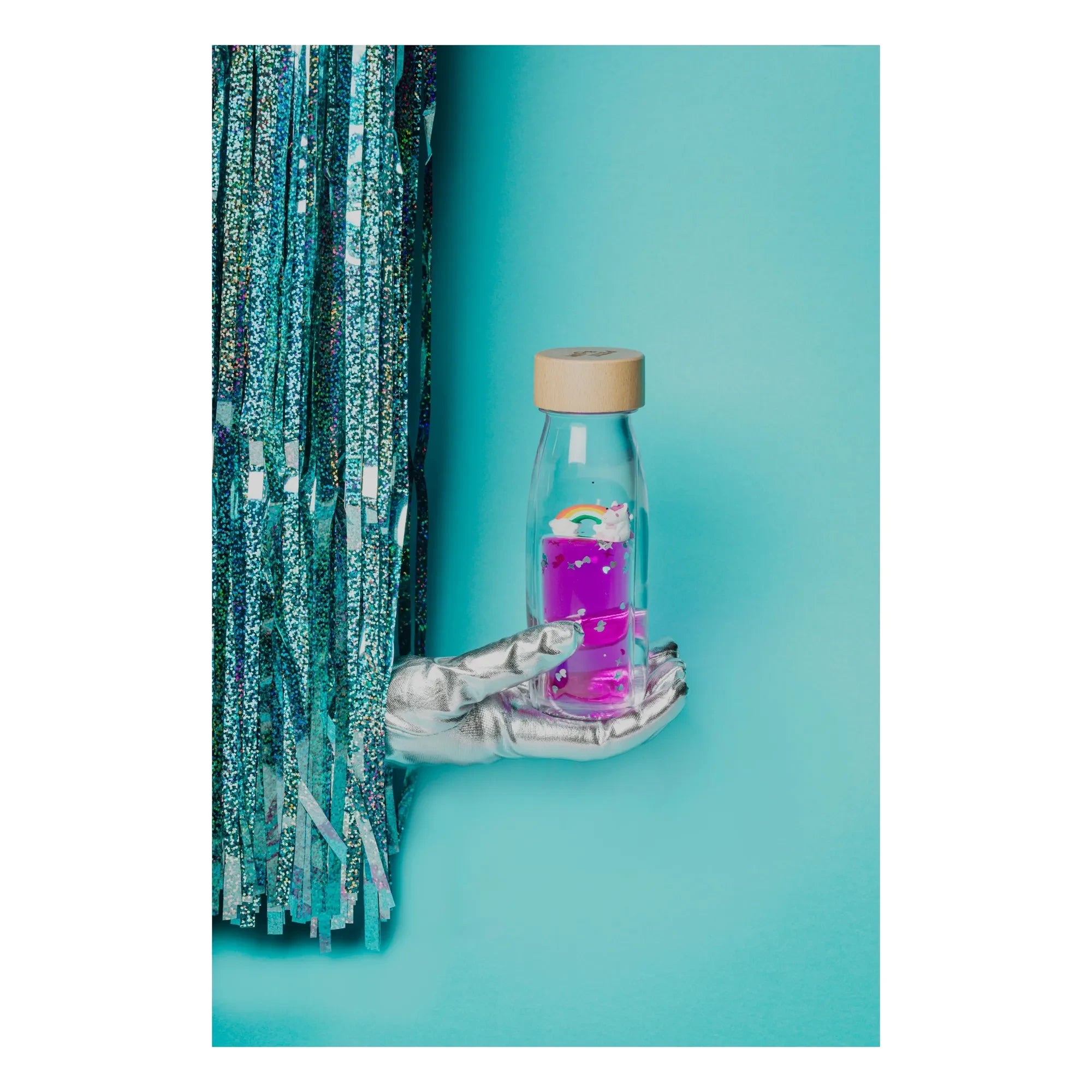 Petit Boum - Botella sensorial Arcoíris