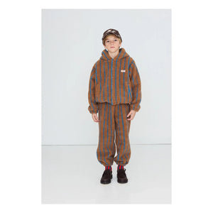 Tinycottons - Çizgili Sherpa Tarzı Jogger | Kahverengi