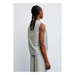 Dr Bloom - Blusa de rayas de menta | Caqui