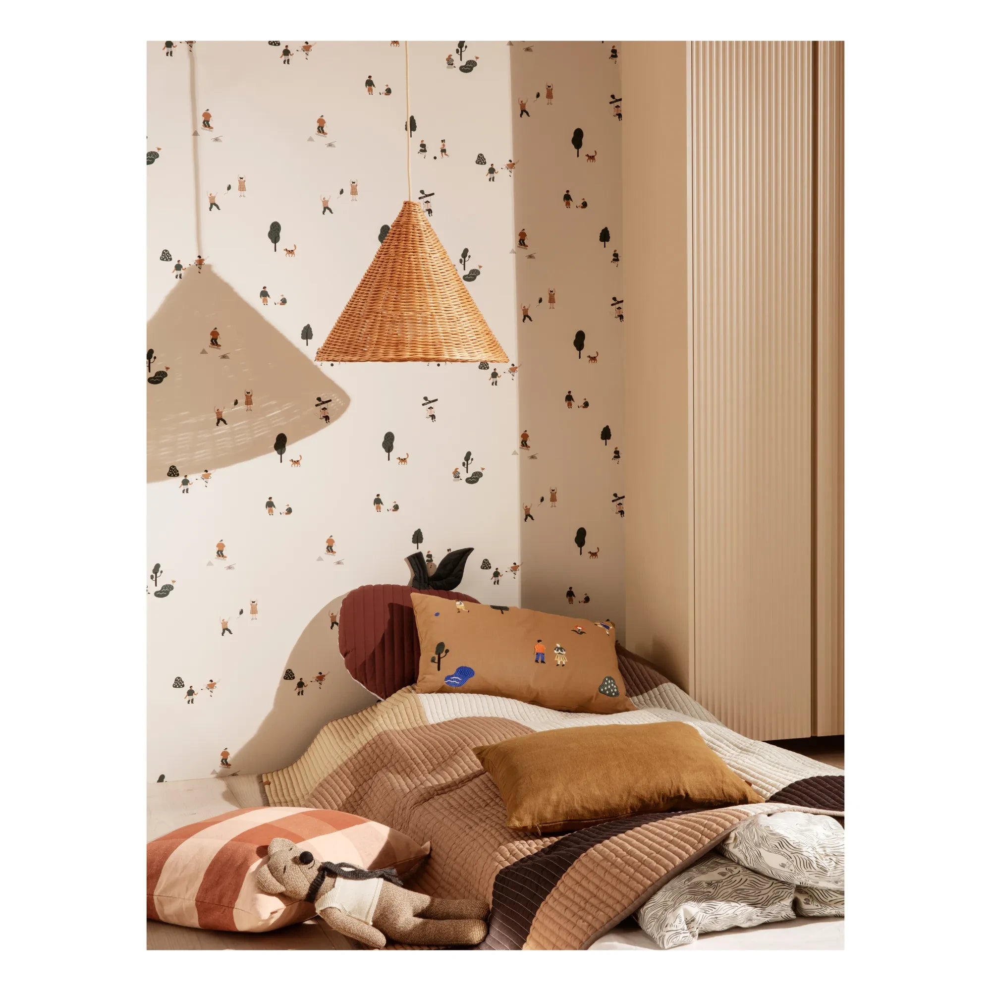 Ferm Living Kids - Papel pintado Park | Blanco roto