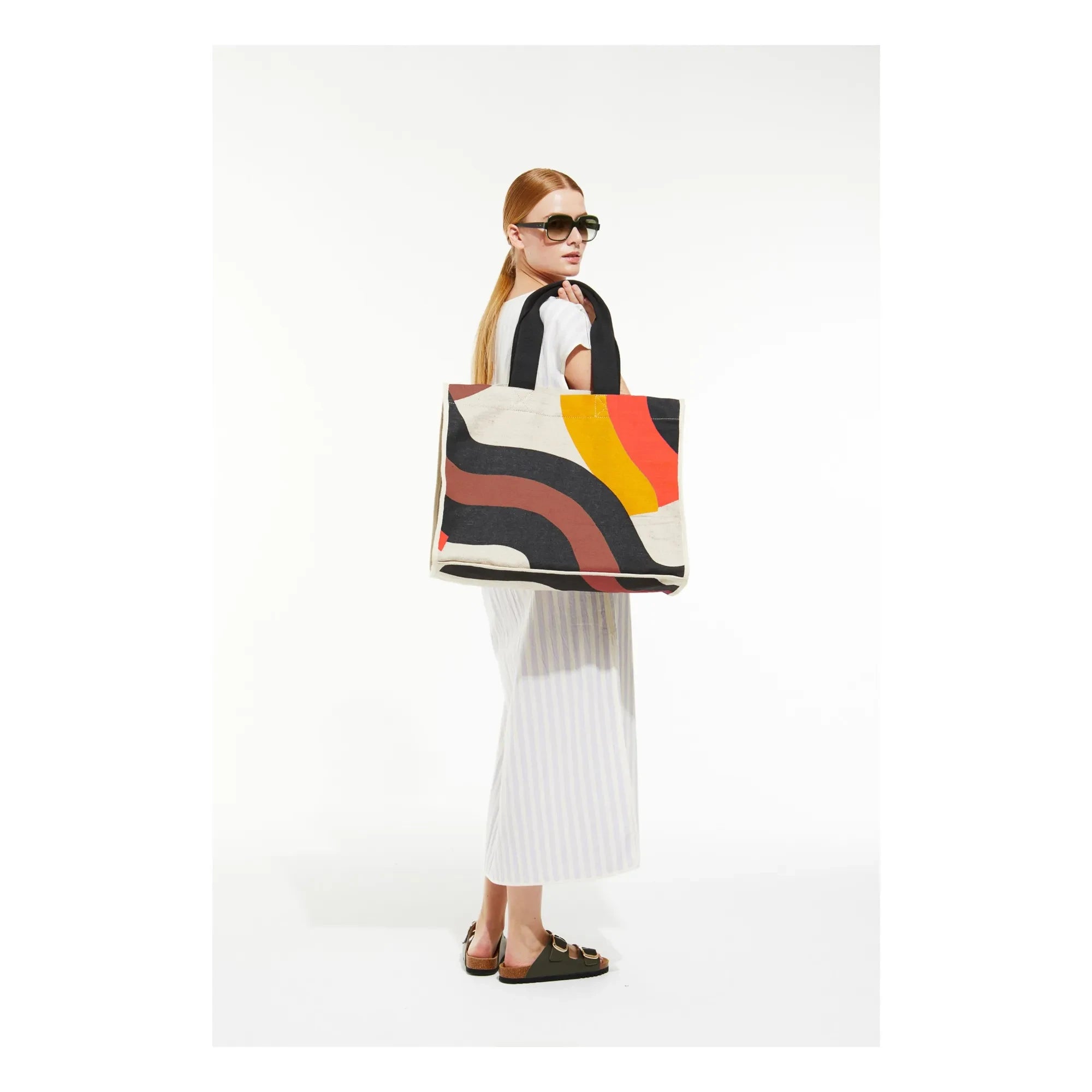Mapoésie - Bolsa de playa Barth | Naranja