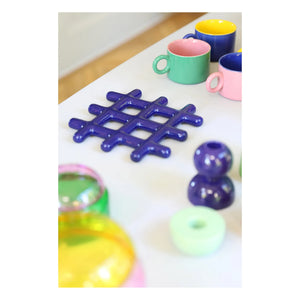 &Klevering - Salvamanteles De Rejilla | Azul