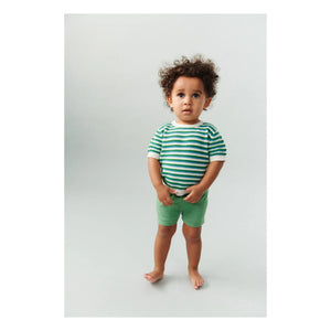 FUB - Shorts de punto de algodón orgánico Chiné | Verde