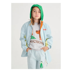 Bobo Choses - Chaqueta Impermeable de Fibra Reciclada | Azul Claro