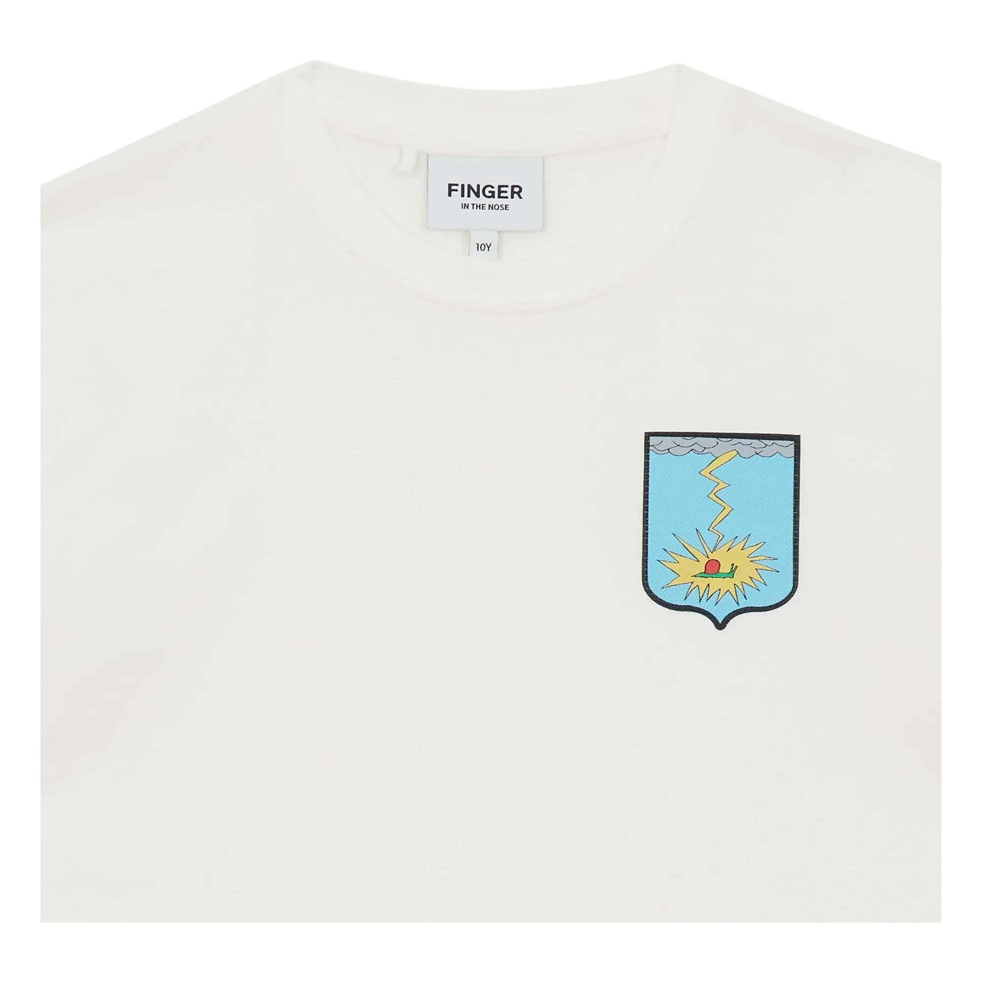 Dedo en la nariz - King Camiseta de algodón orgánico | Blanco