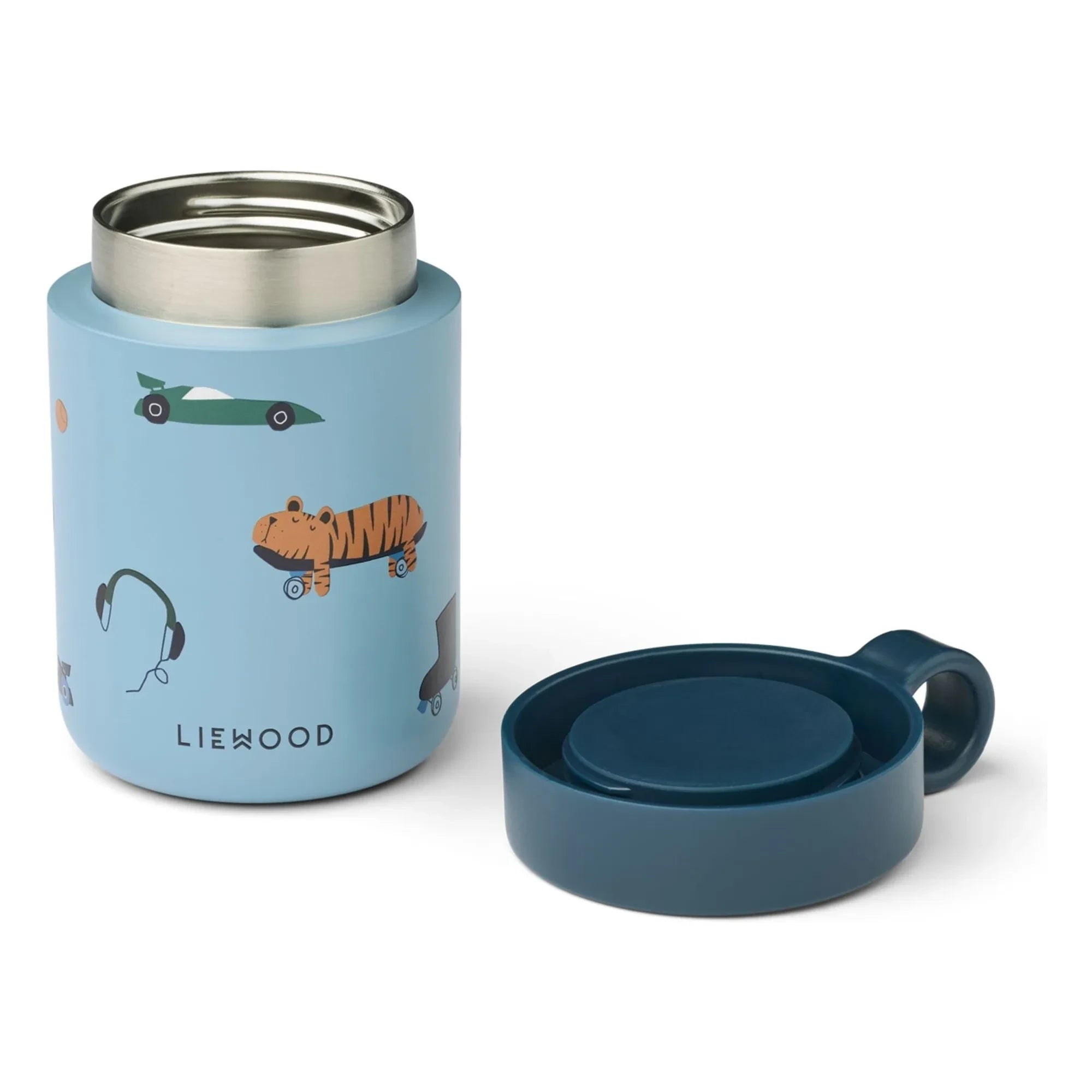Liewood - Caja de almuerzo térmica Kiani | Playa diversión/azul