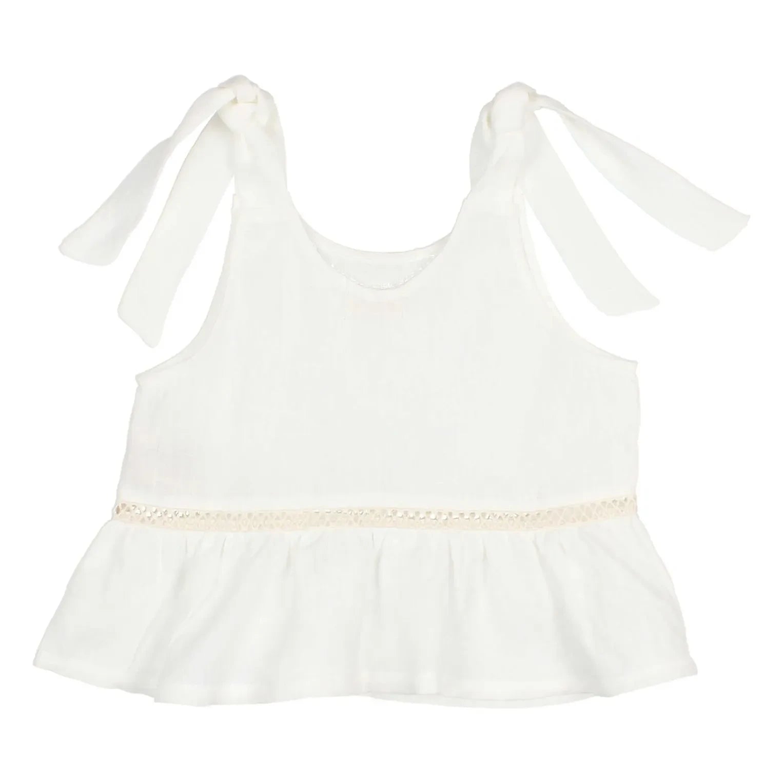 Búho - Blusa de lino con volantes | Rojo