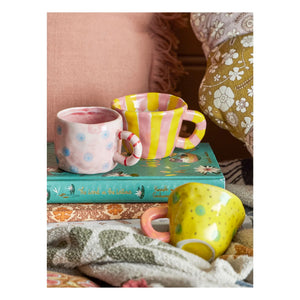 Bloomingville Mini - Taza de cerámica Nini | Rosa