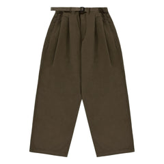 Kappy - Pantalones Anchos Acanalados de Dos Tonos | Marrón