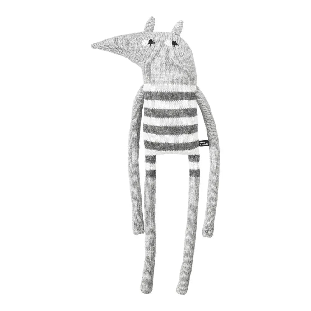 Main Sauvage - Peluche de lana a rayas