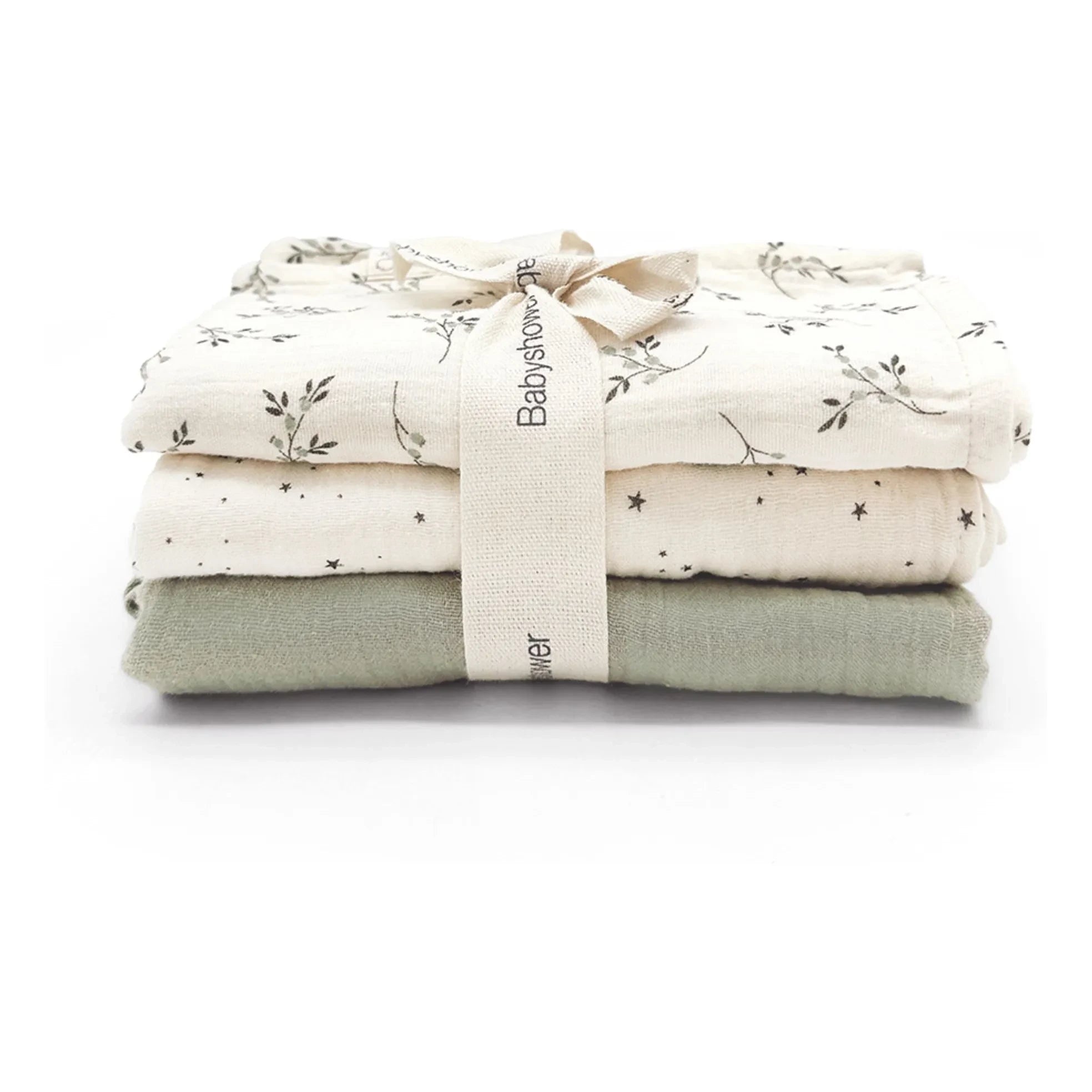 Baby shower - Olive Nappies - Set de 3 | Crudo