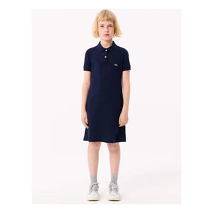 Lacoste - Vestido Polo de Algodón Orgánico | Azul Marino