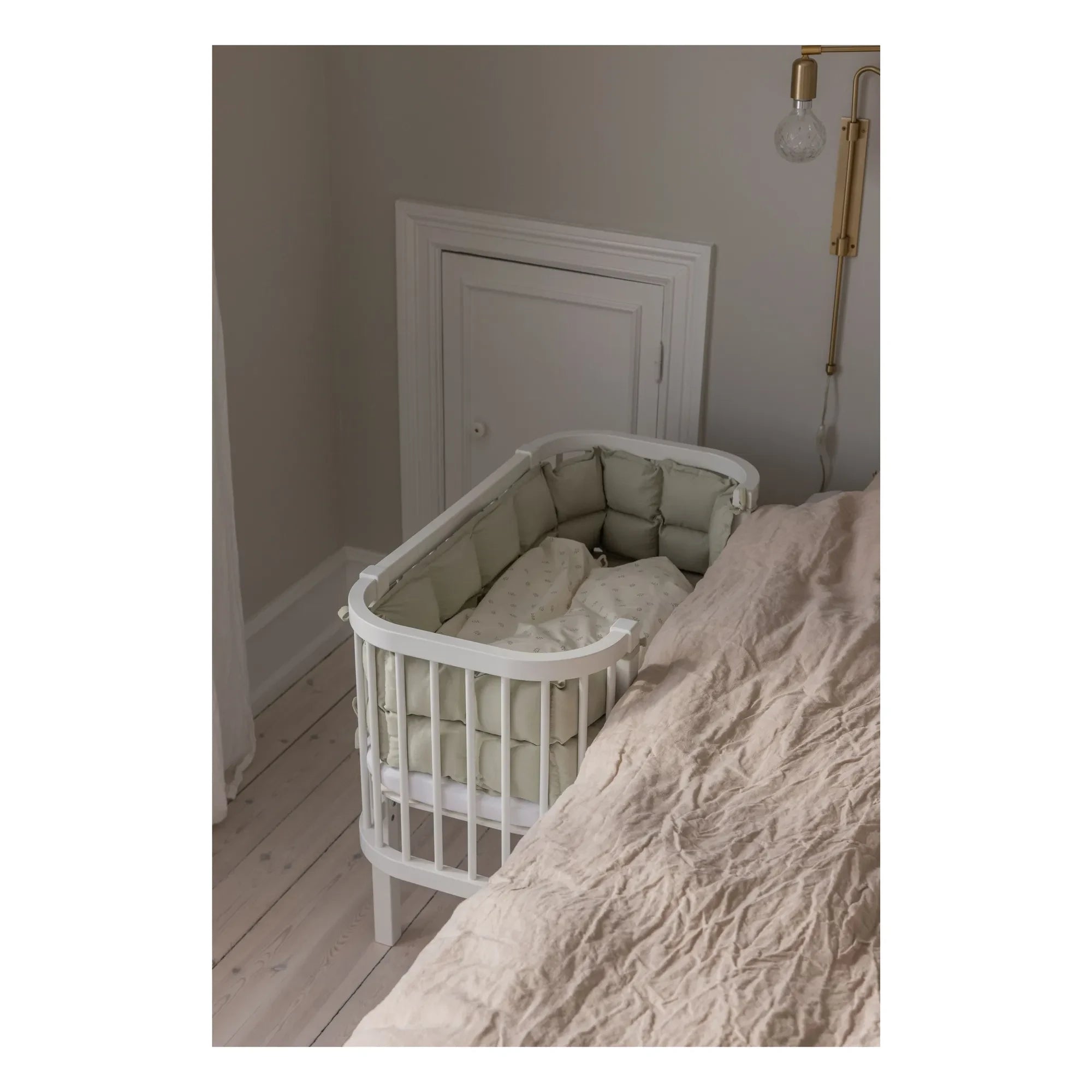 Sebra - Cuna cododo de madera | Blanca