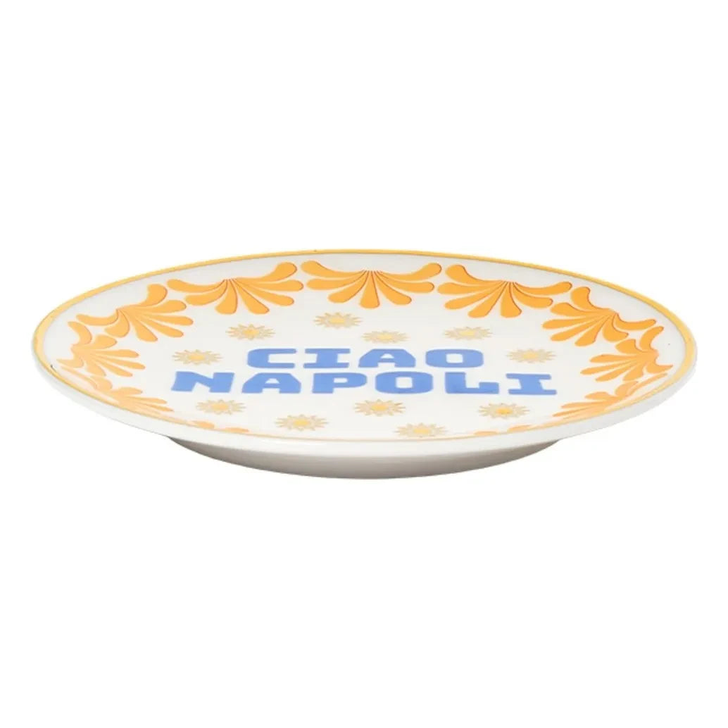 Bitossi - Plato Ciao Napoli | Naranja