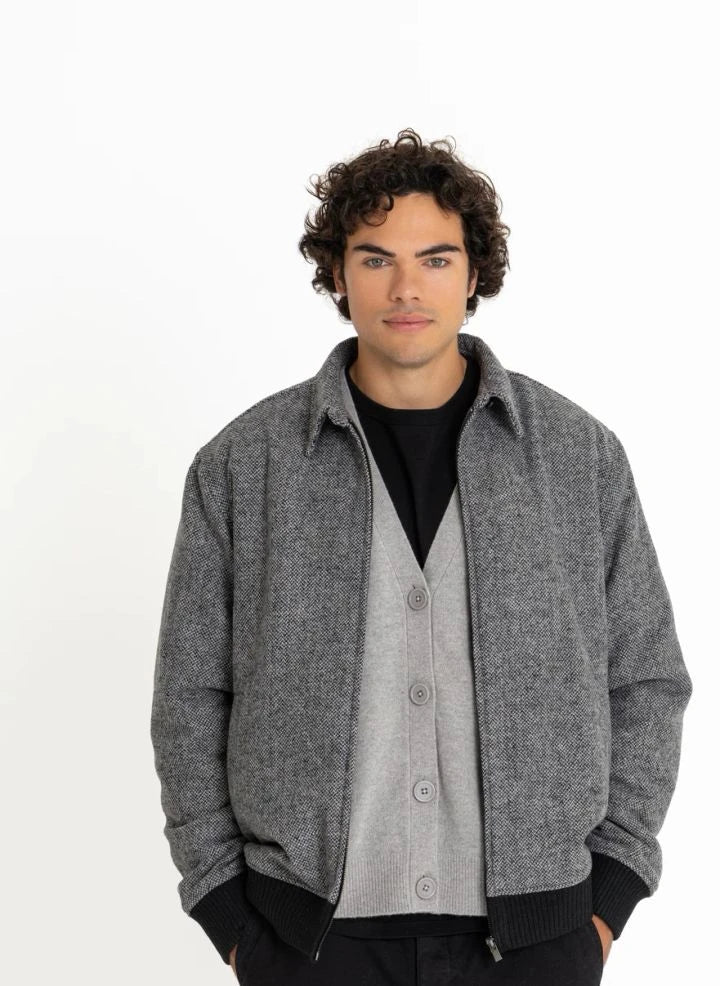 Smallable Man - Chaqueta de Merino Rodin | Gris Heather