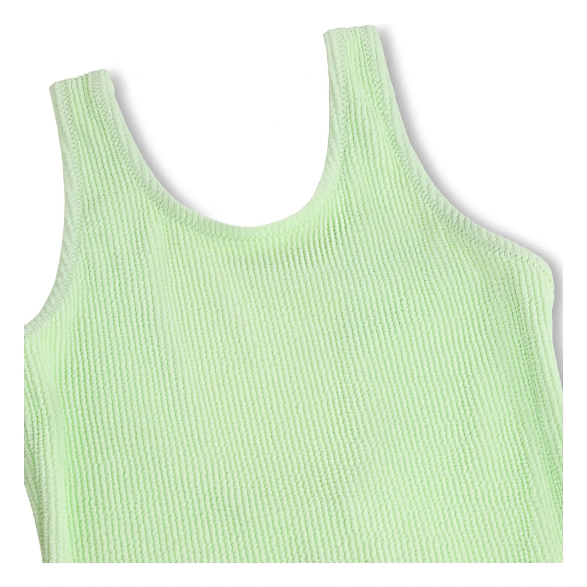 Molo - Bañador acanalado Nika Crepe Fibras recicladas | Verde anís