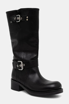 Botas de cuero para mujer a la altura de la rodilla Weekend Max Mara