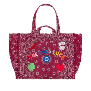 Llámame por tu nombre - Maxi Tote Good Luck Algodón | Burdeos