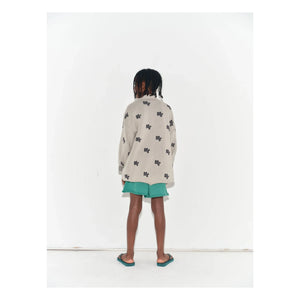 Main Story - Cardigan de algodón orgánico con monograma | Crudo