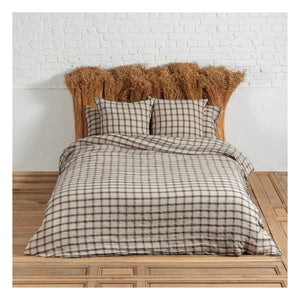 Le Monde Sauvage - Funda de almohada de lino lavado Highlands | Rosa beige
