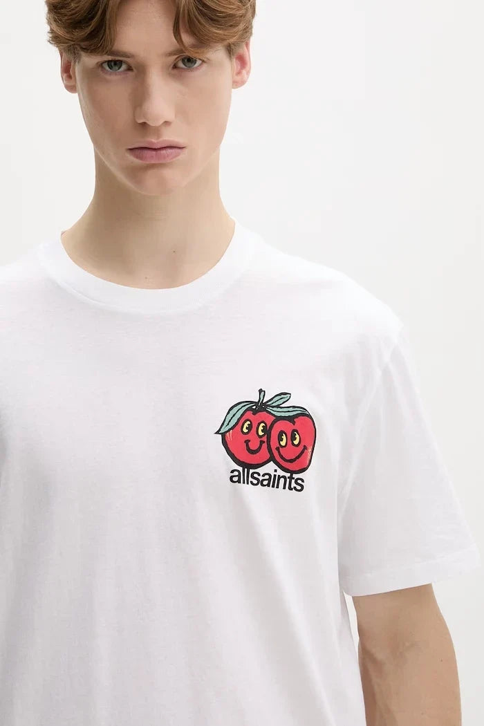 AllSaints camiseta básica de algodón para hombre MUTUAL