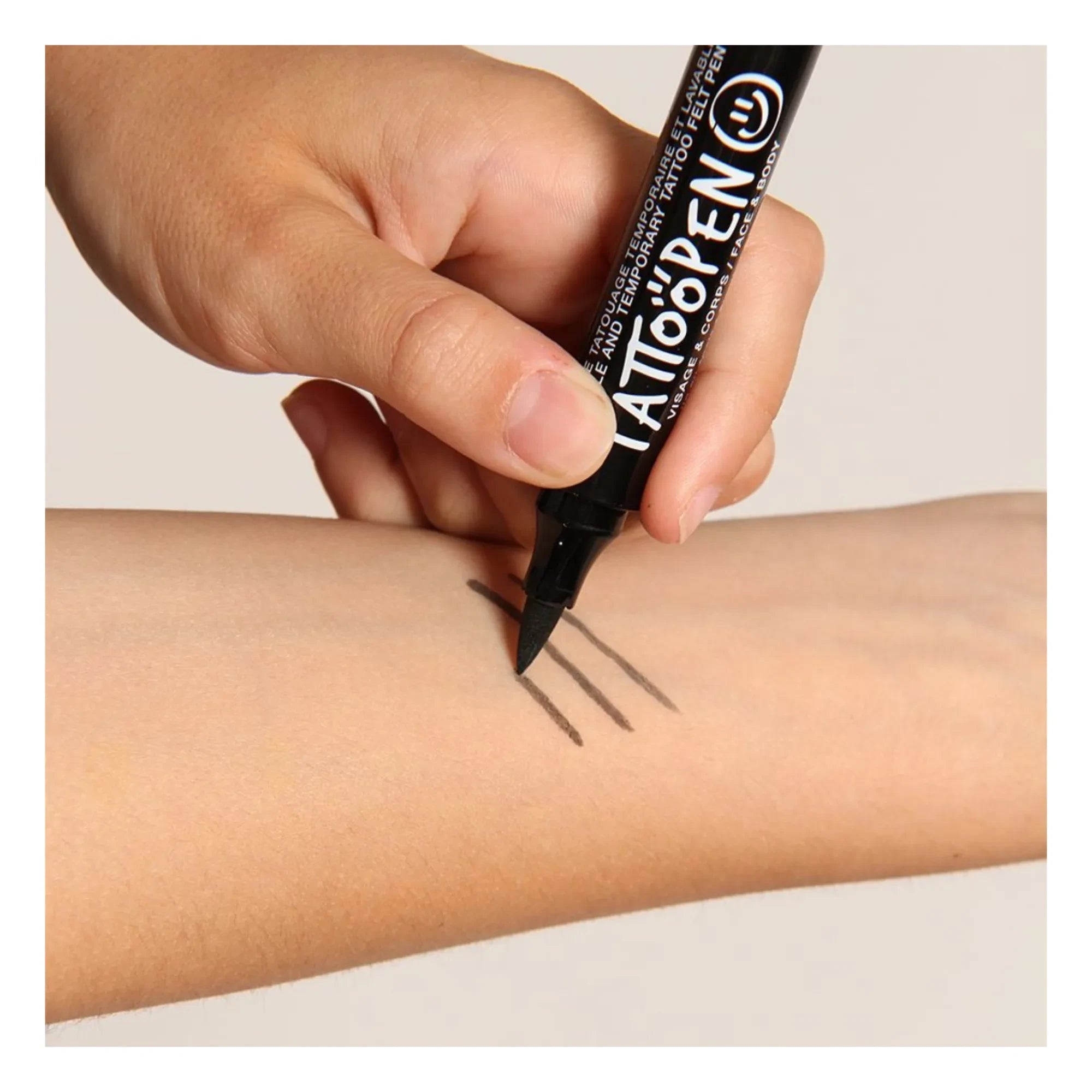 Nailmatic Kids - Bolígrafo de tatuajes | Negro