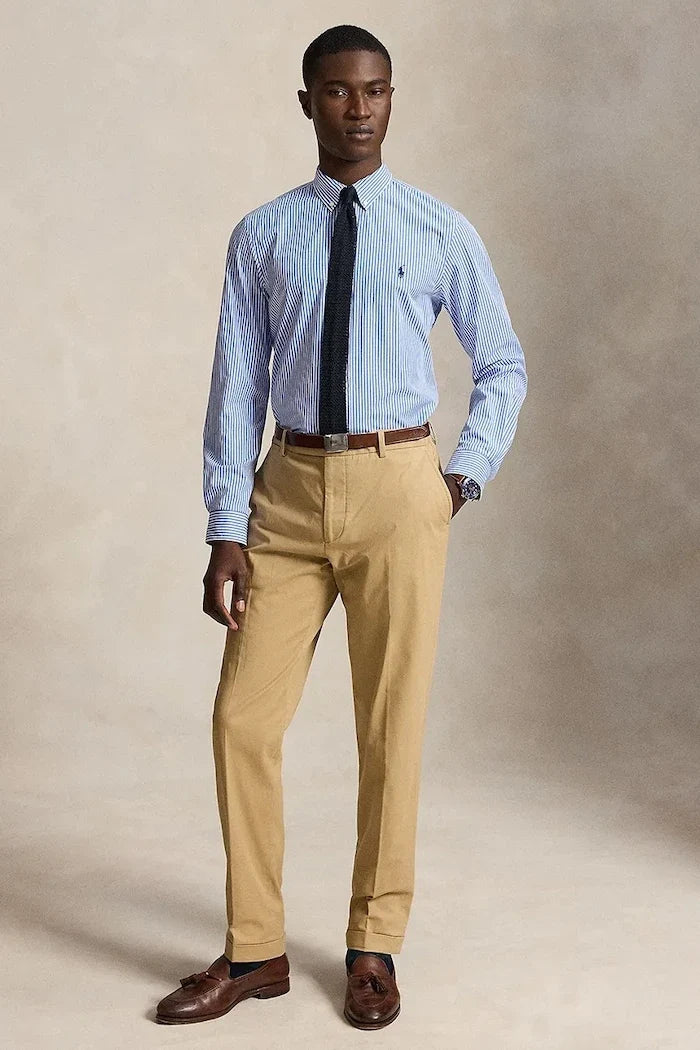 Camisa de algodón elástico para hombre Polo Ralph Lauren