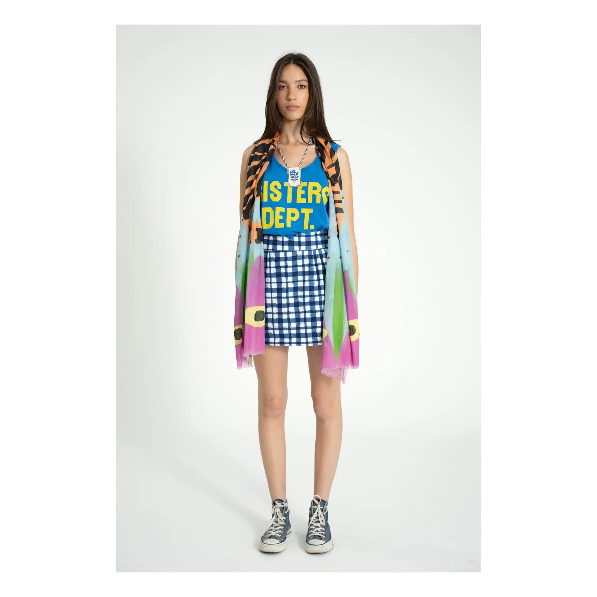 Sisters Department - Camiseta de tirantes Olivia Cotton | Azul