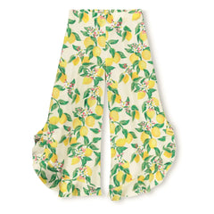 Molo - Pantalones con volantes Aretha Lemons | Amarillo pálido